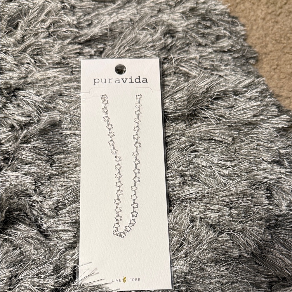 Pura Vida Silver Star Link Necklace